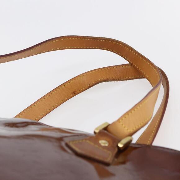 LOUIS VUITTON Monogram Vernis Houston Hand Bag Bronze M91122 - Picture 8 of 12